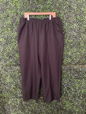 Alfred Dunner Black Trousers Women’s Size 22W Elastic Waistband